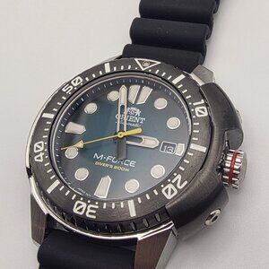 Orient Men's Watch M-Force Automatic Dive Blue Dial Rubber Strap RA-AC0L04L00B